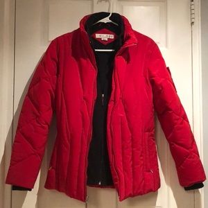 Larry Levine Women’s Red Down Jacket